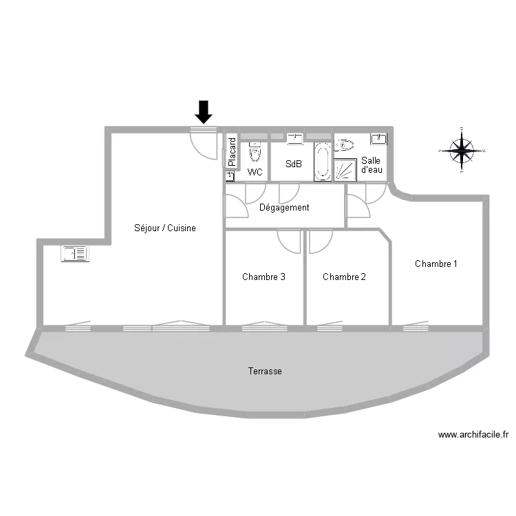 51665 VALETTA. Floor plan with 12  and 116 m²