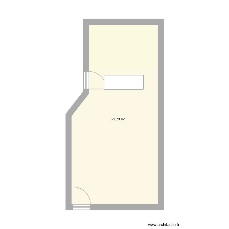 Golden Food Survey. Floor plan with 1  and 30 m²