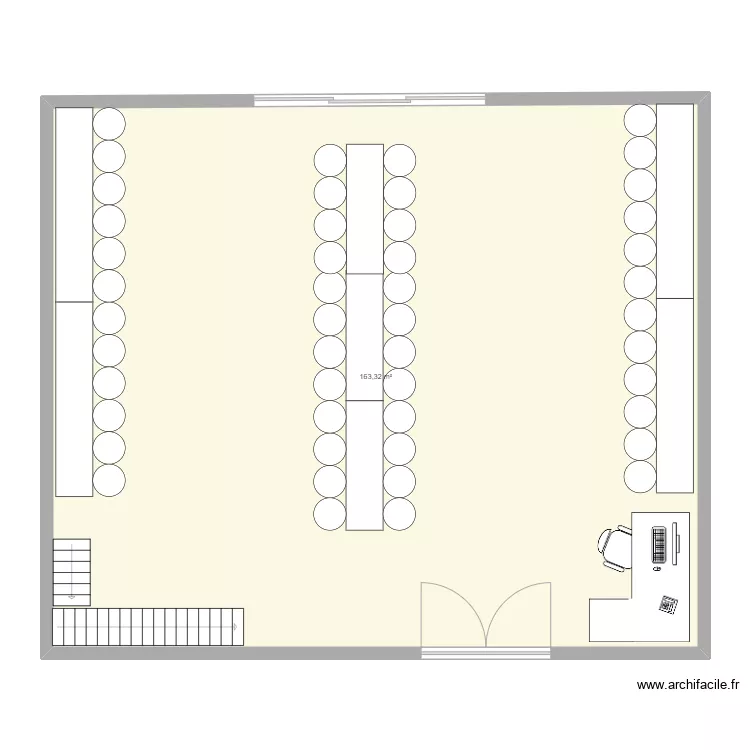 area 2-h1. Floor plan with 