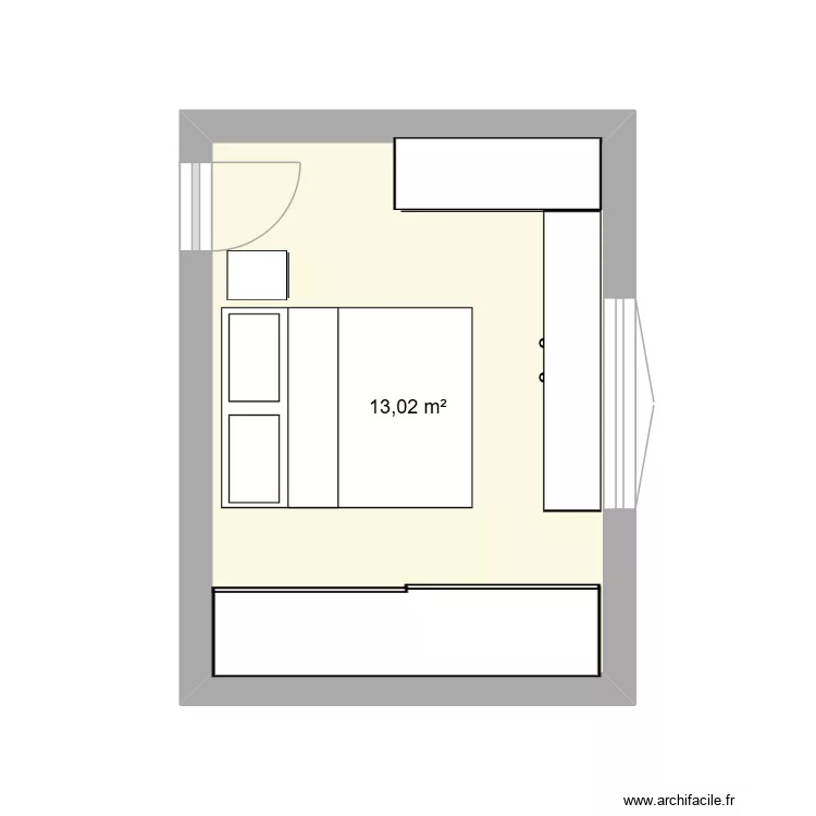 quarto. Floor plan with 1 and 13 m² quarto. Floor plan with 1 and 13 m²