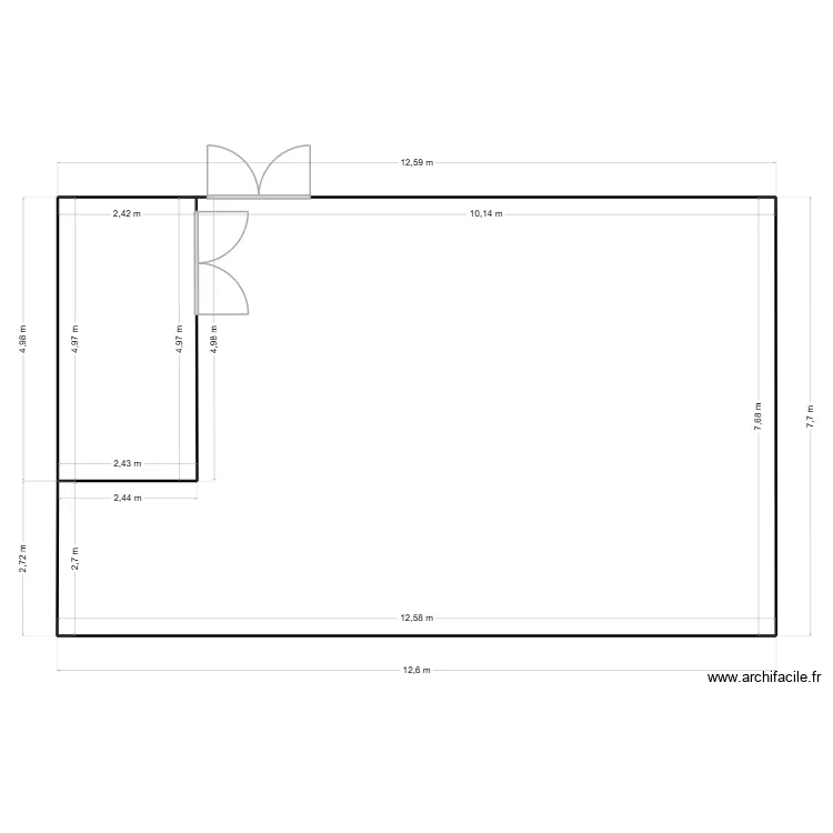 STK - 801. Floor plan with 2  and 96 m²