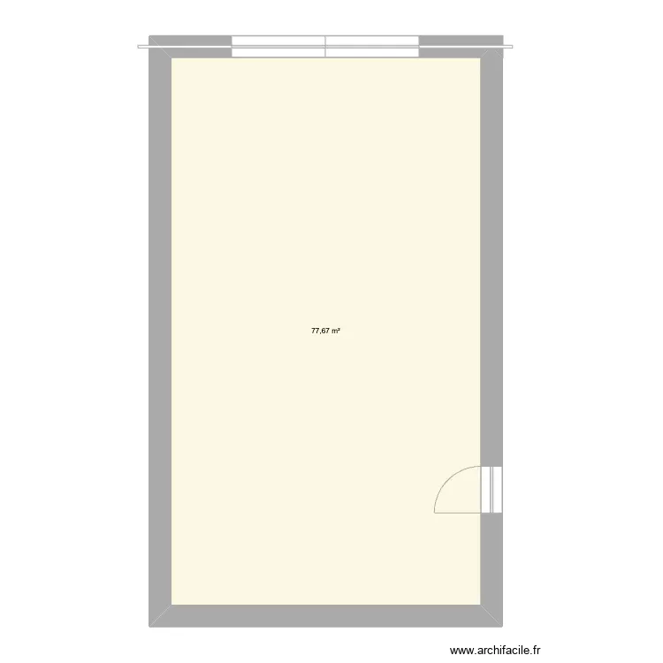 Grange avant pont. Floor plan with 