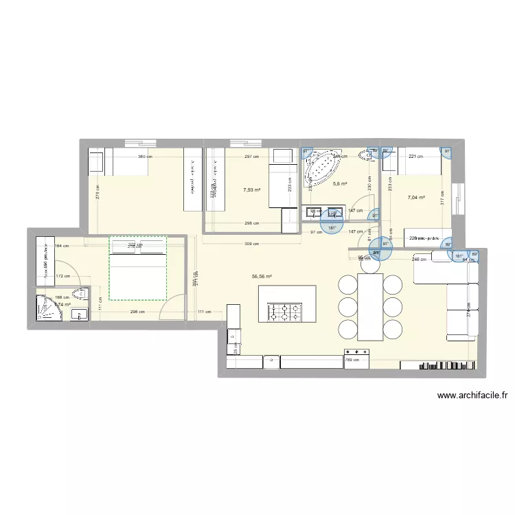 טיוטא ברזיל 16. Floor plan with 