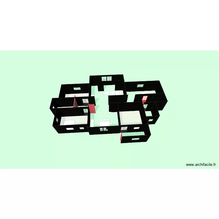 kisii. Floor plan with 4  and 50 m²