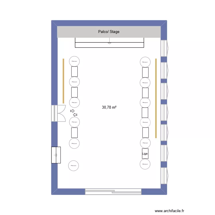 flul entrada. Floor plan with 1  and 31 m²