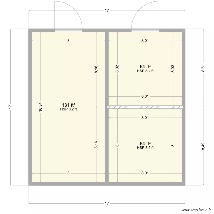 Con ver2 4 bay. Floor plan with 