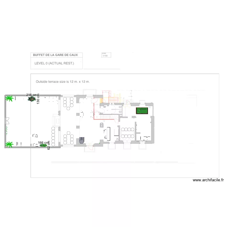 Caux. Floor plan with 