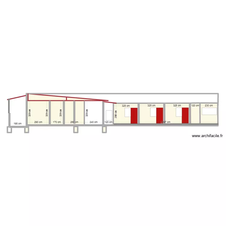 coupe A-A 110825. Floor plan with 