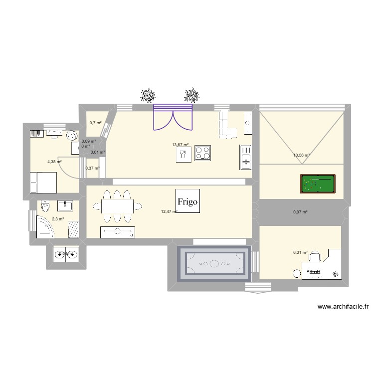 math. Floor plan with 0 room and 0 m2