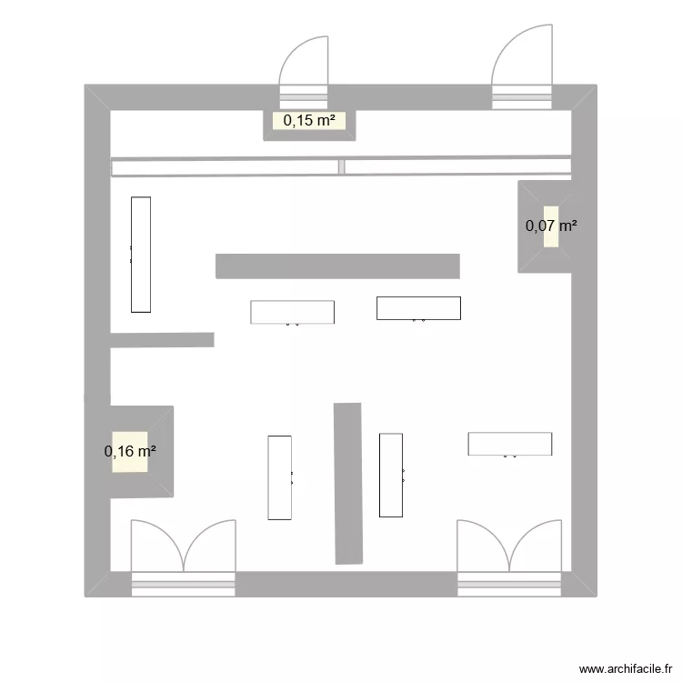 PLAN DE MAGASIN. Floor plan with 0 room and 0 m2 PLAN DE MAGASIN. Floor plan with 0 room and 0 m2