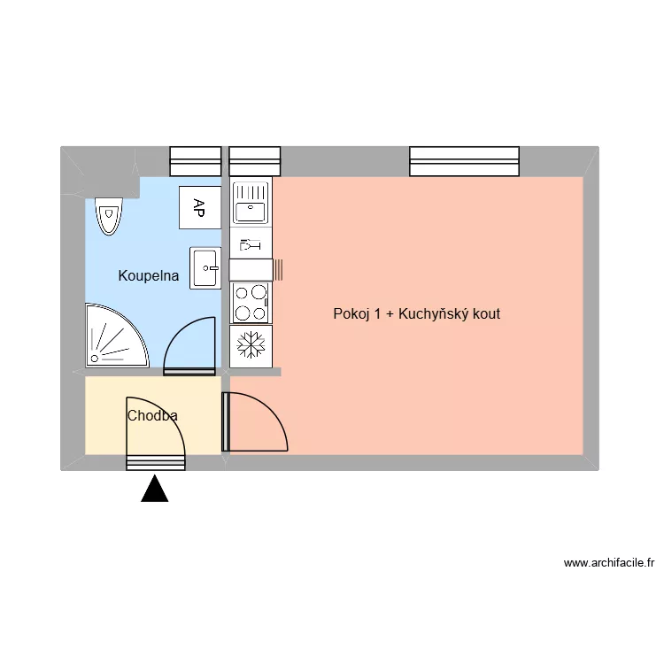 Kolm&aacute; 643, byt 11. Floor plan with 8  and 147 m²