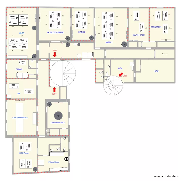 New location _B8_v12. Floor plan with 