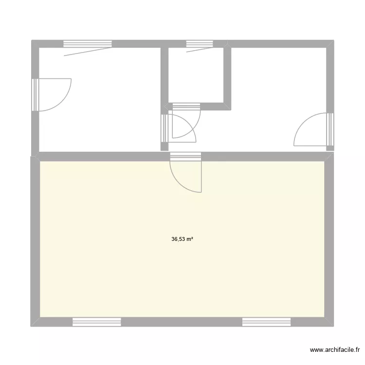 Neideckerstr. 23. Floor plan with 1  and 37 m²