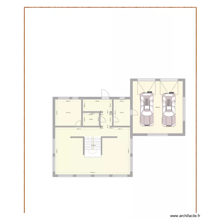 ZJ PLAN 2 ETAGES. Floor plan with 