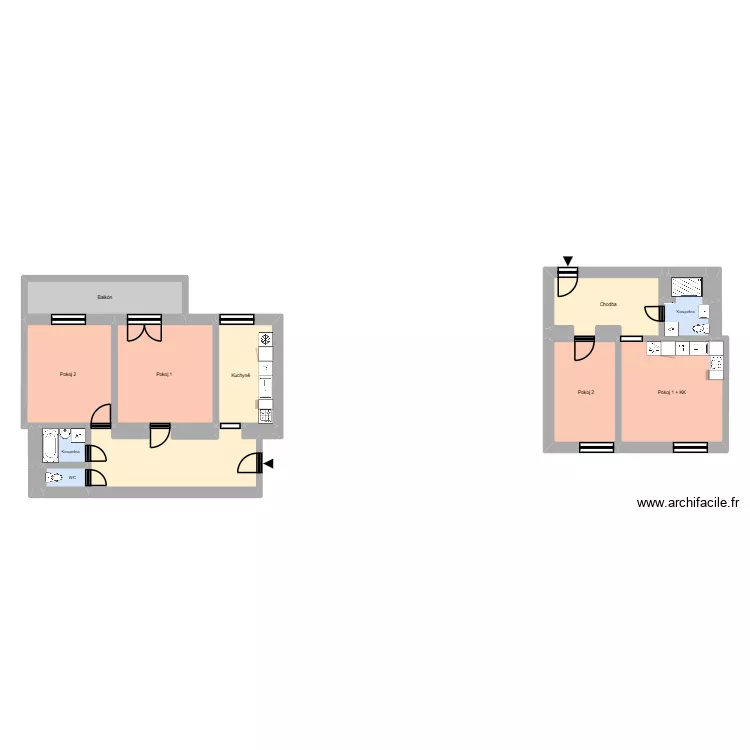 Ostrčilova 2544, byt 1. Floor plan with 25  and 236 m²