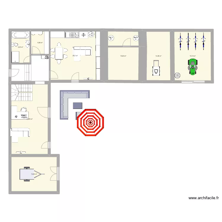 Ailsa's downstairs 2. Floor plan with Ailsa's downstairs 2. Floor plan with