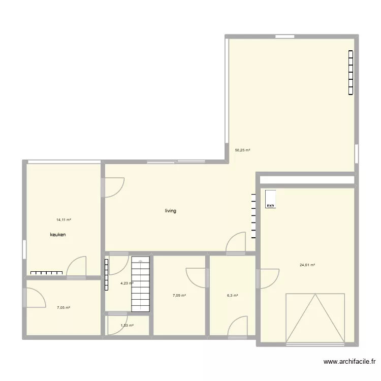 vlaschaard. Floor plan with 8  and 115 m²
