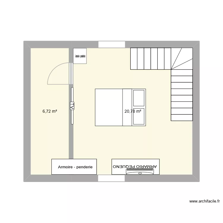 CASA ALTO. Floor plan with 2  and 28 m²
