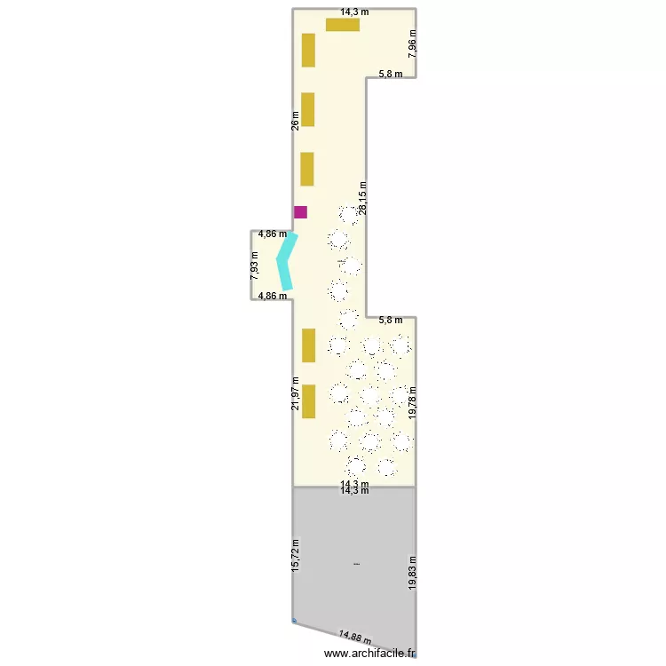 Bioleguma Fr&auml;schels - Top-Event. Floor plan with 2  and 929 m²