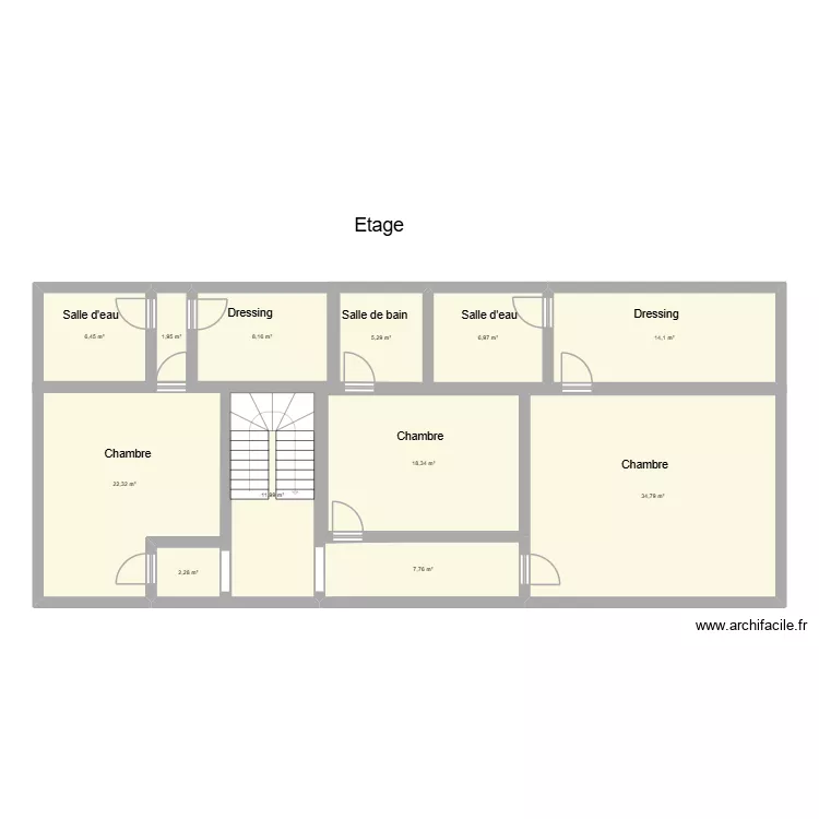 Sadournin etage m². Floor plan with Sadournin etage m². Floor plan with