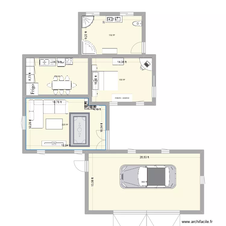 projet math. Floor plan with 