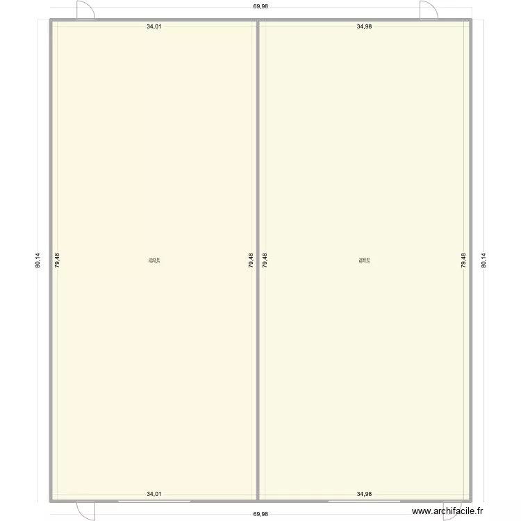 Large PR Main. Floor plan with 