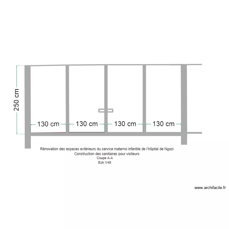 ngozi coupe A-A. Floor plan with 