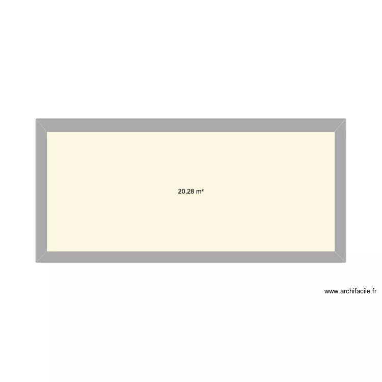 Remise. Floor plan with 1  and 20 m²