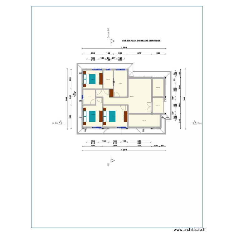Eloi vue en plan. Floor plan with 