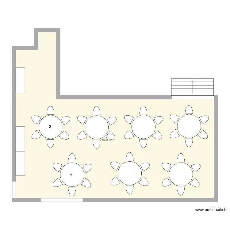 mesas comunion. Floor plan with mesas comunion. Floor plan with