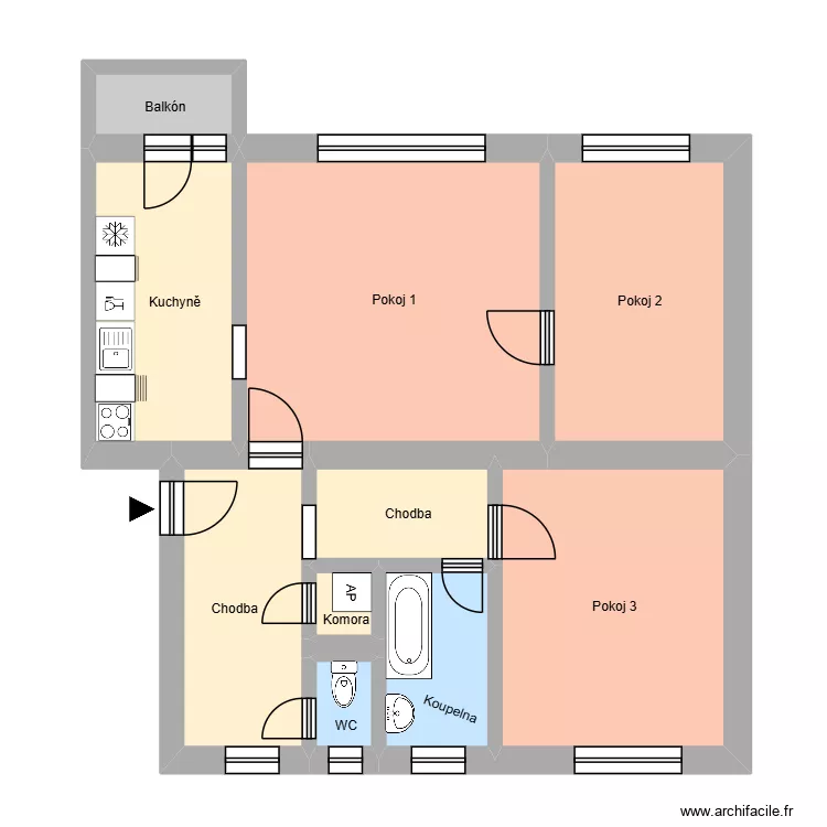 V&yacute;stavn&iacute; 2094, byt 4. Floor plan with 15  and 192 m²