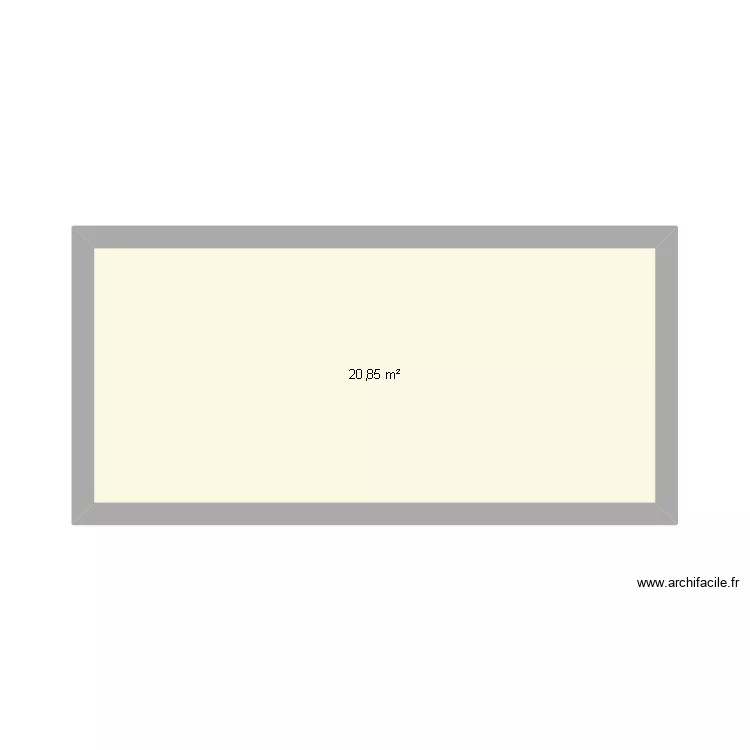 grf. Floor plan with 1  and 21 m²