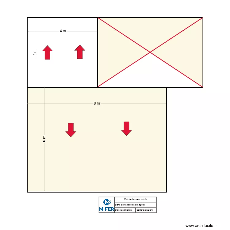 MIHAI ----  CUBIERTA SANDWICH ----- SEROS. Floor plan with 