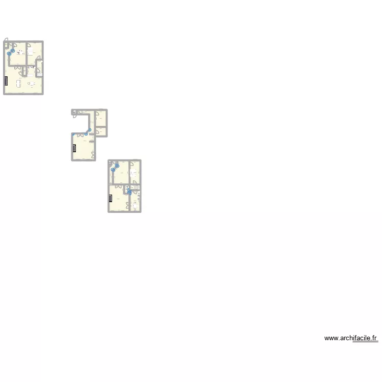 80 1er. Floor plan with 18 Rooms and 245 m² 80 1er. Floor plan with 18 Rooms and 245 m²
