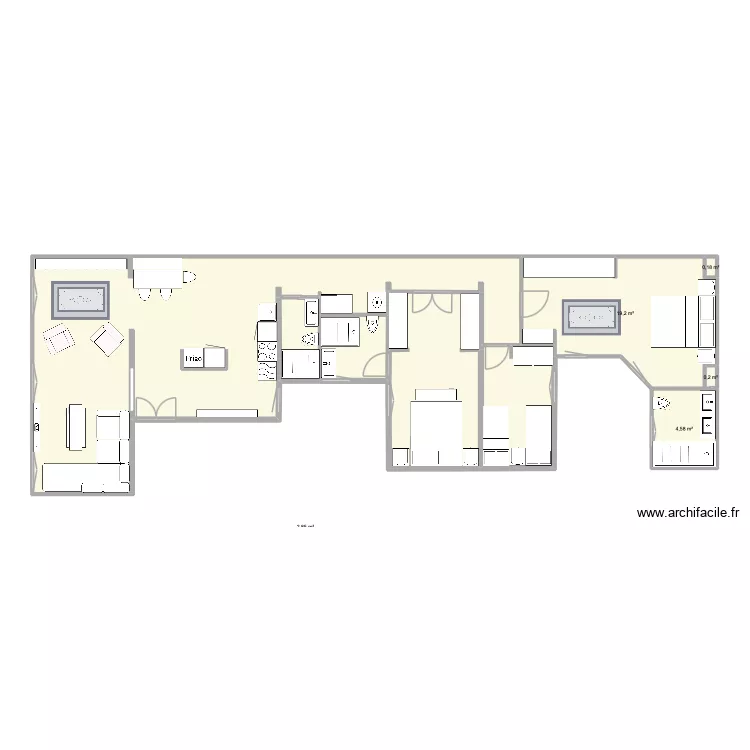 fernan Gonzalez 19 13. Floor plan with 9 and 107 m² fernan Gonzalez 19 13. Floor plan with 9 and 107 m²
