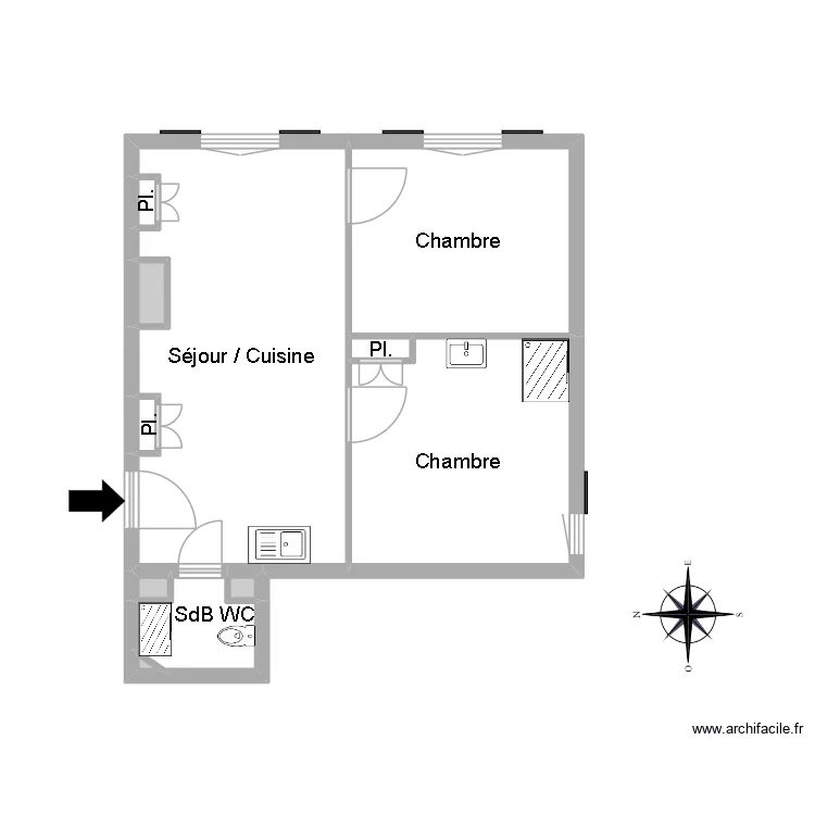 51180 DAS. Floor plan with 11  and 38 m²