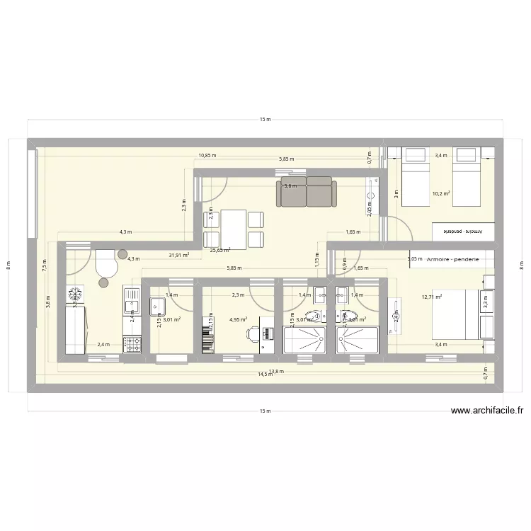 My House v2. Floor plan with 8 and 94 m² My House v2. Floor plan with 8 and 94 m²