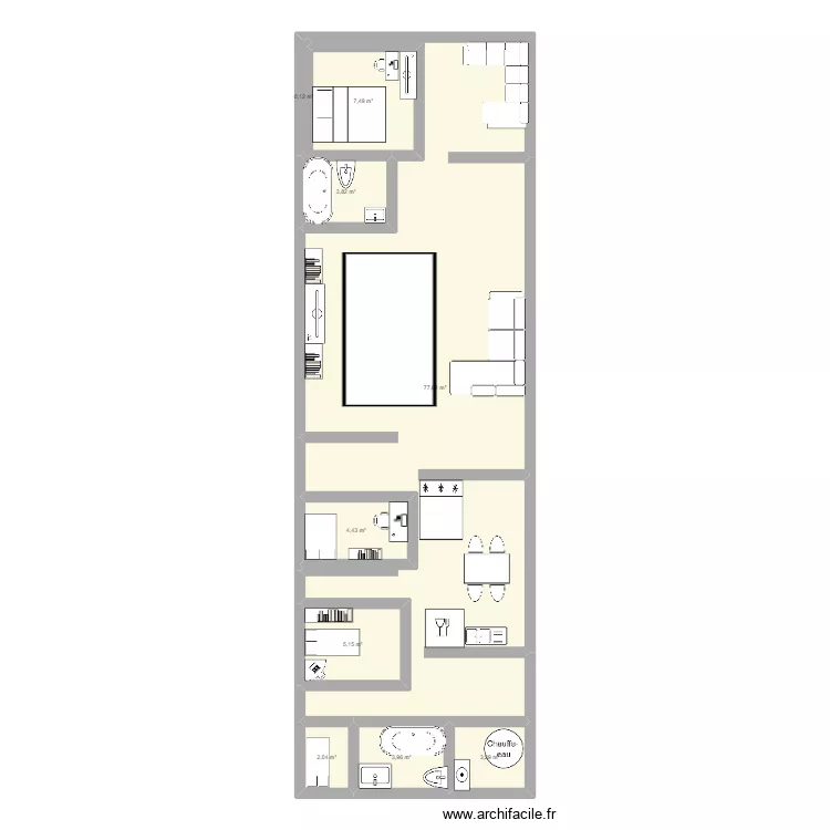 house. Floor plan with 