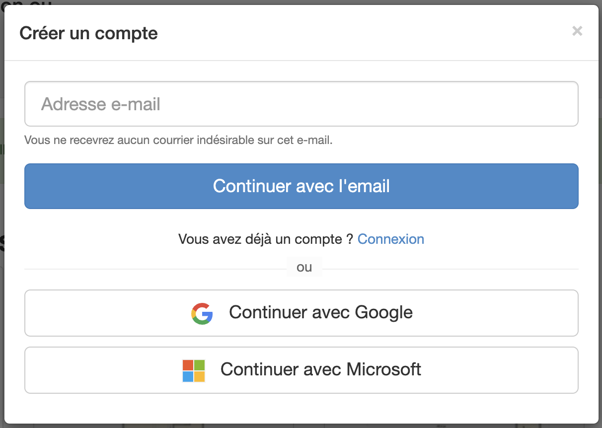 Connexion simplifiée avec Google et Microsoft