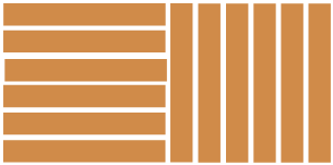 1/2 Dalle de terrasse bois