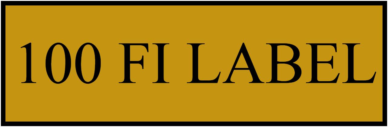 100 FI LABEL