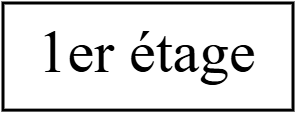 1er étage étiquette