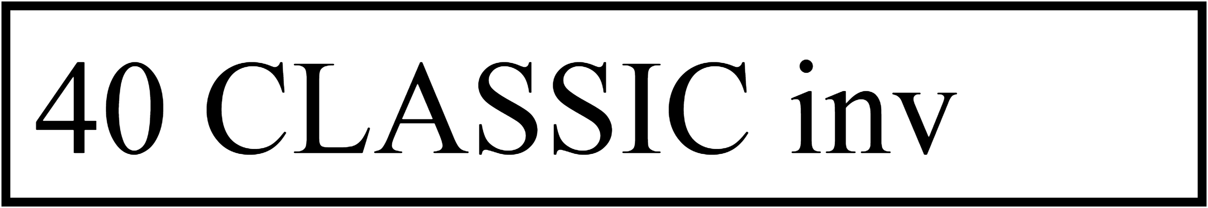 40 CLASSIC