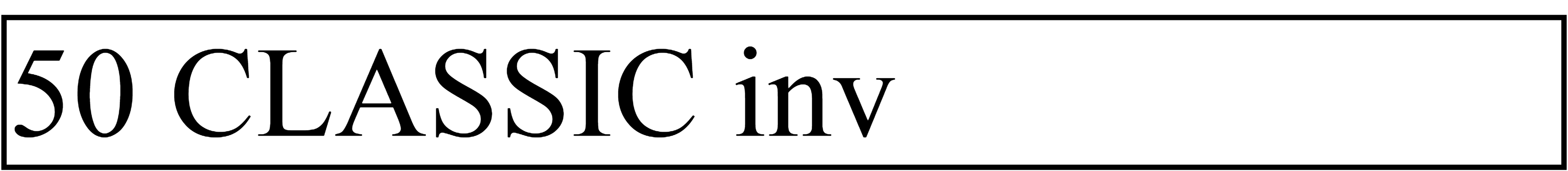 50 CLASSIC