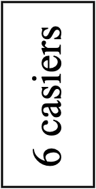 6 casiers