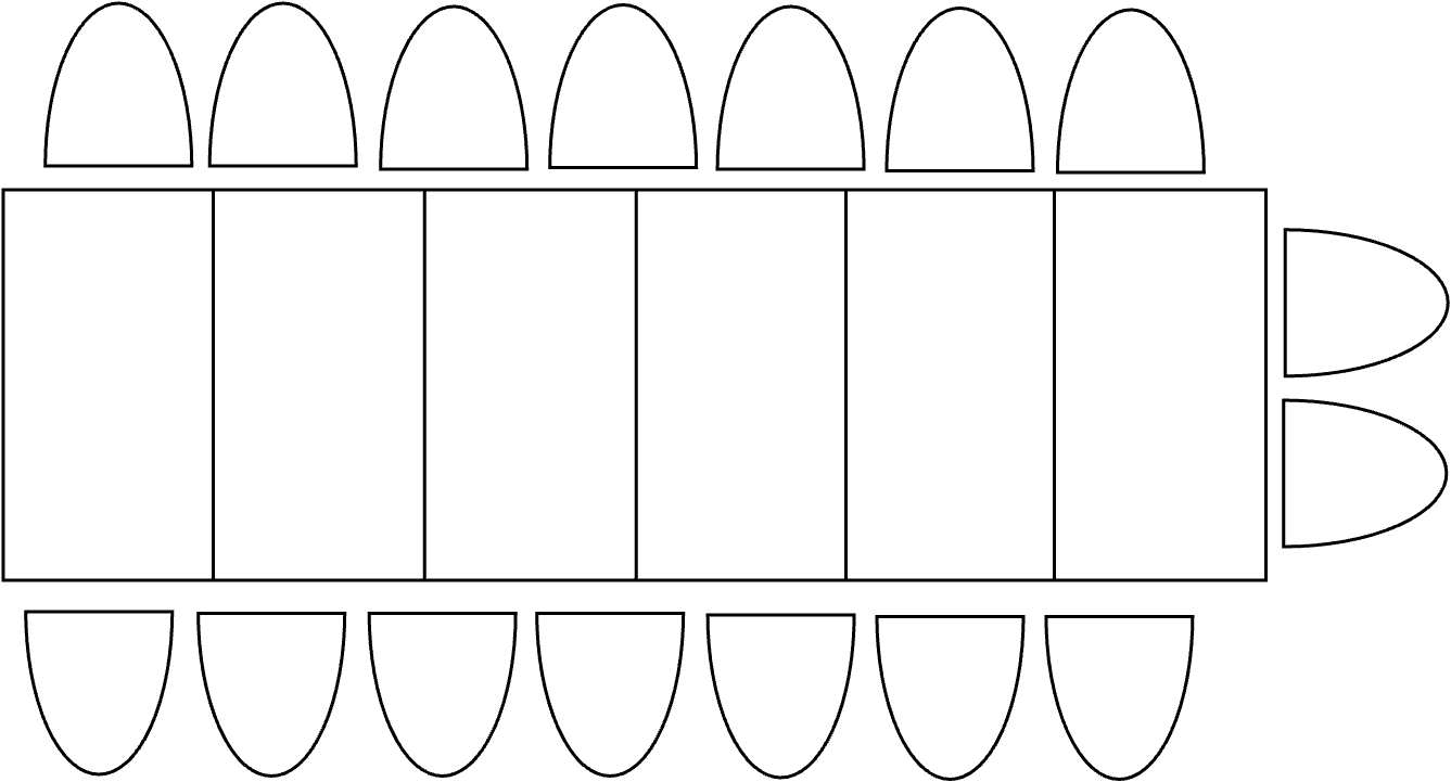 6 Tables  réunion  65 x 120 cm