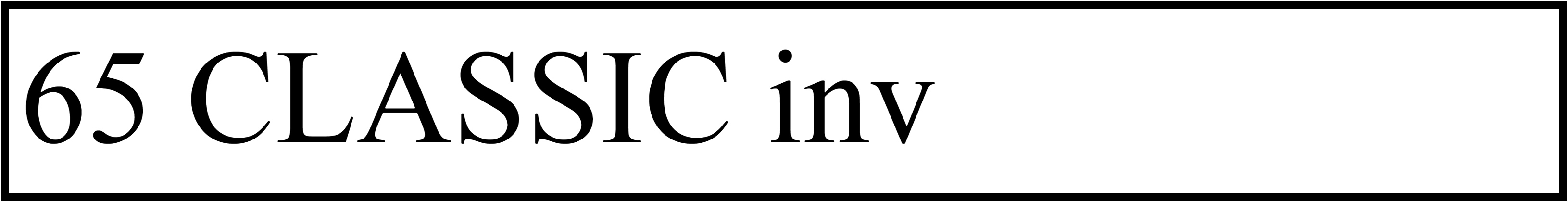 65 CLASSIC