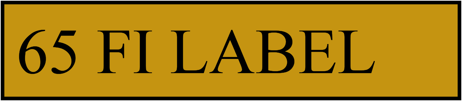 65 FI LABEL