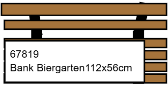 67819 Banc brasserie