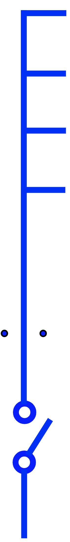 AA-S-U Disjoncteur de base avec bornes 2P 4 Sorties